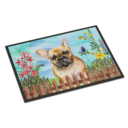 Carolines Treasures French Bulldog Spring Indoor or Outdoor Mat - 24 x 36 in. CK1250JMAT